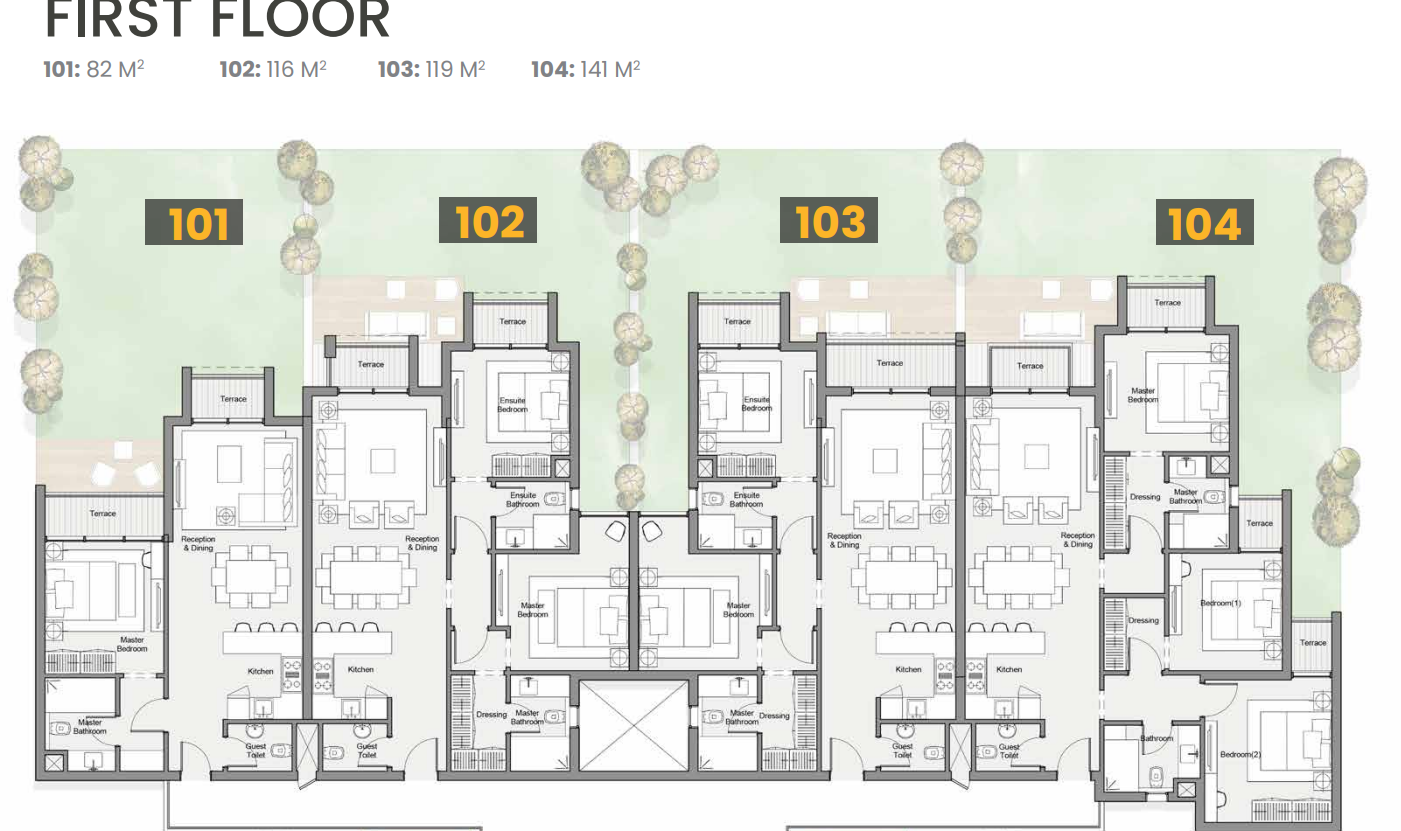 Floor plan for chalet at Azha