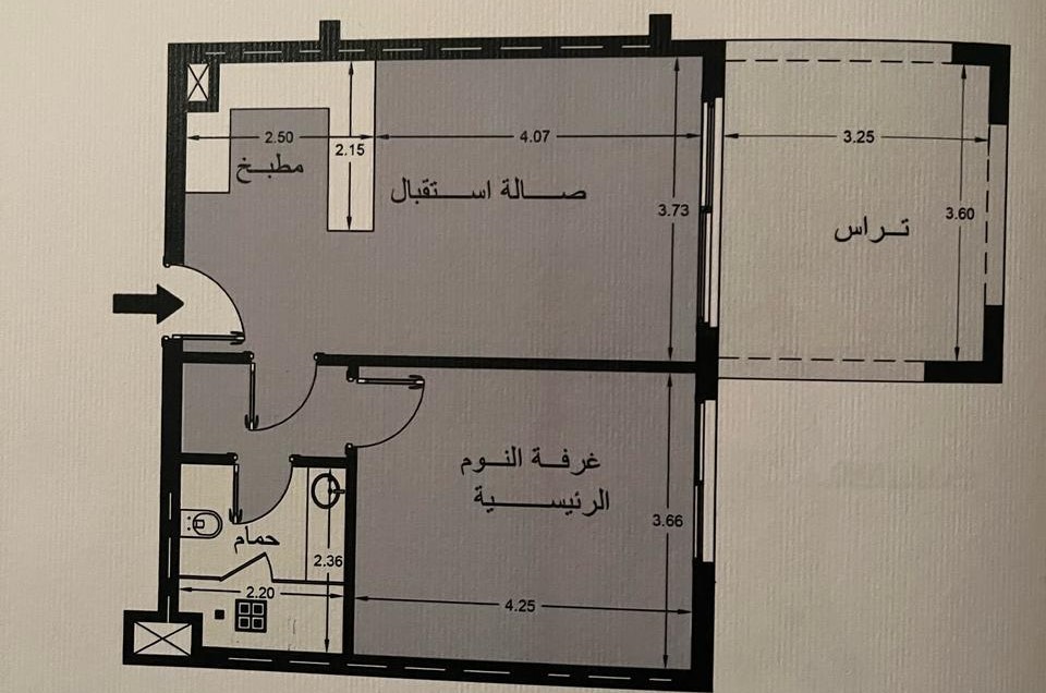 Floor plan for apartment at Zoya Ghazala Bay