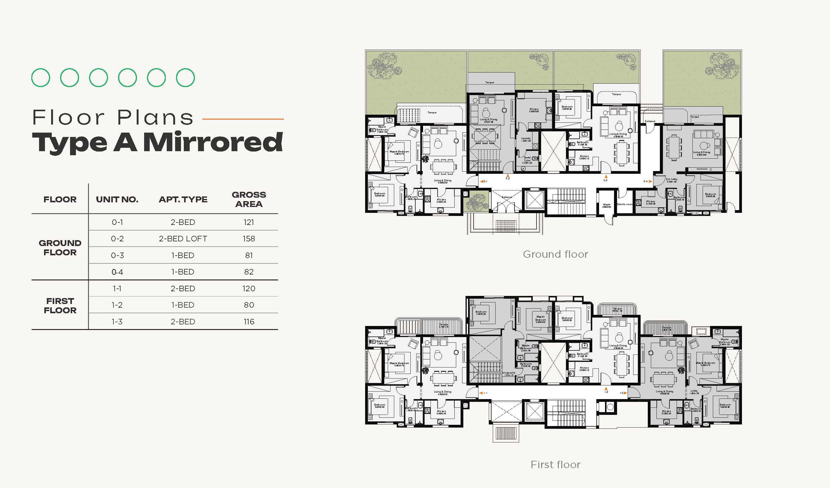 Floor plan for apartment at O West Orascom