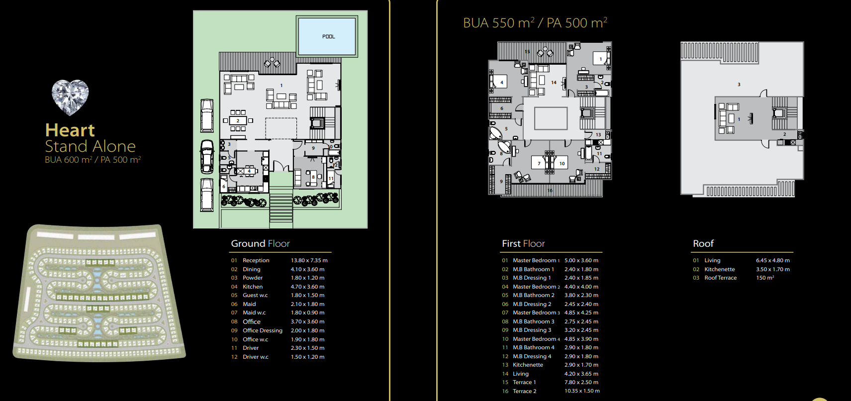 Floor plan for villa at Midtown Solo
