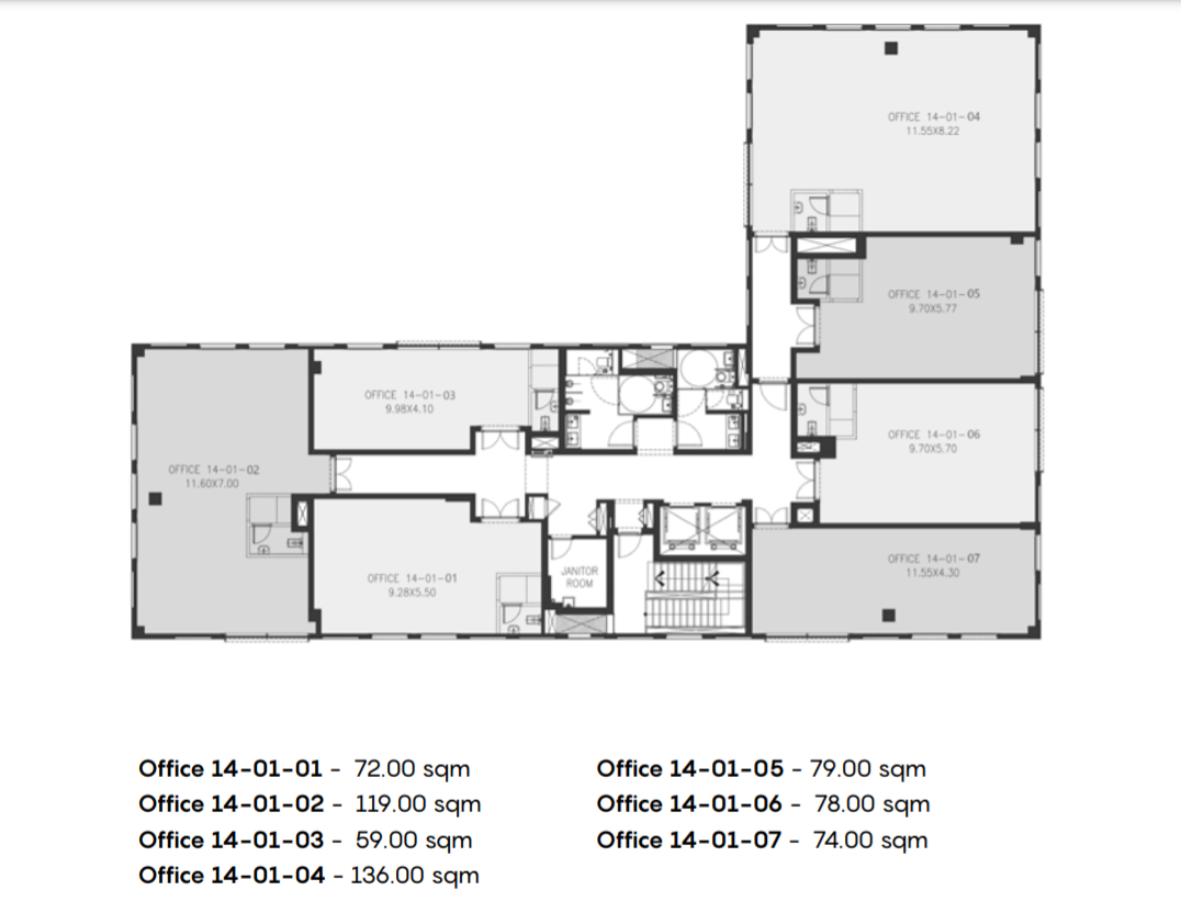 Floor plan for  at DISTRICT 5