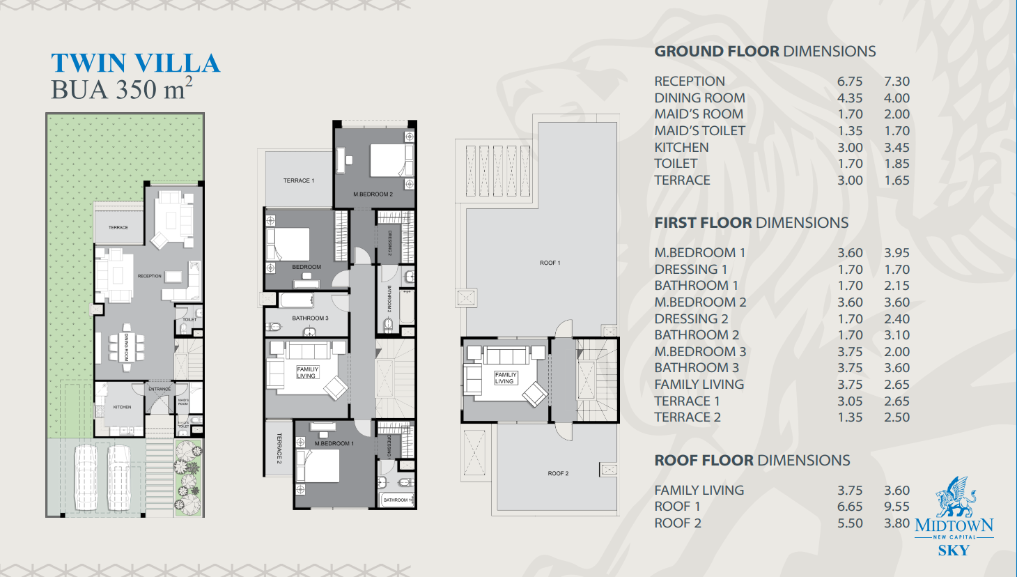 Floor plan for  at Midtown Sky