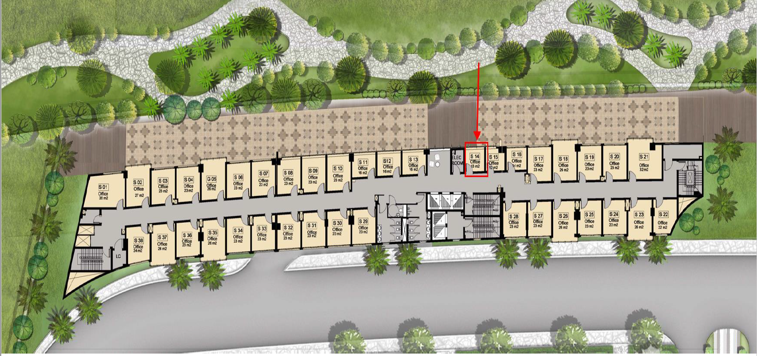 Floor plan for  at De joya 2 strip mall