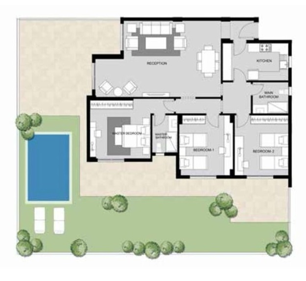 Floor plan for apartment at Sun Capital