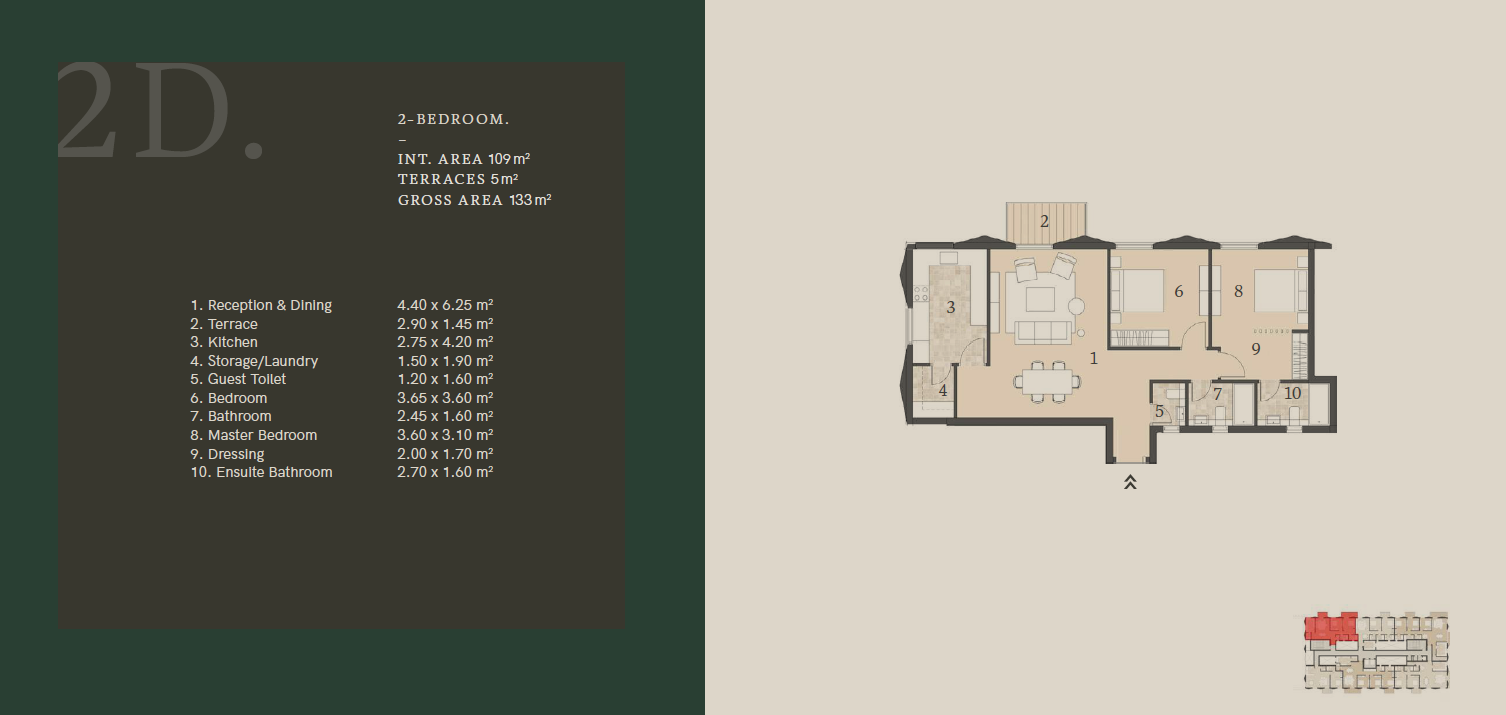 Floor plan for apartment at Al Burouj