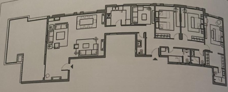 Floor plan for penthouse at Swanlake Residences