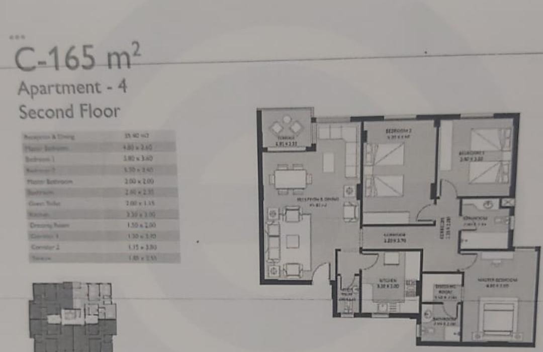 Floor plan for apartment at Jayd
