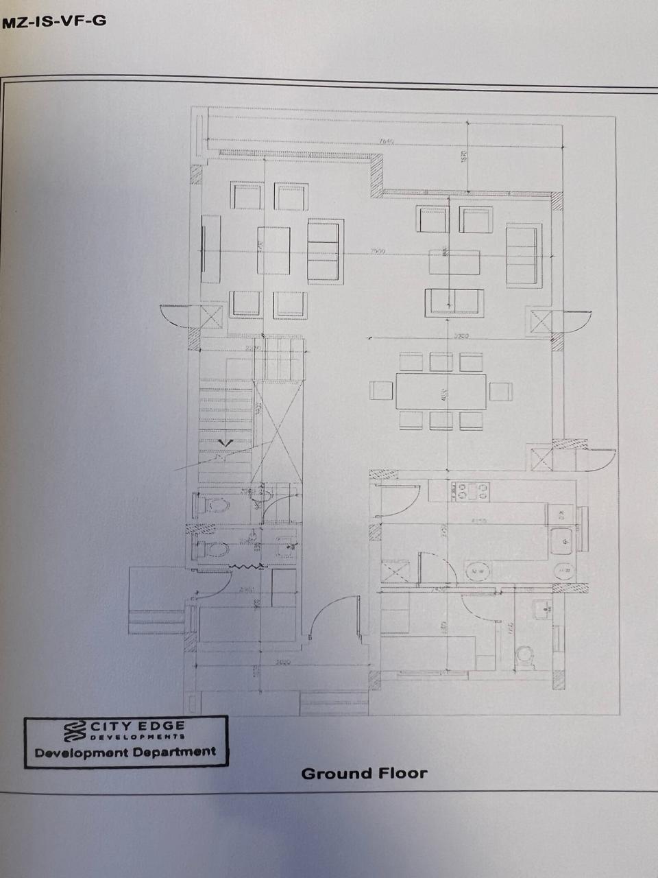 Floor plan for villa at Mazarine Islands