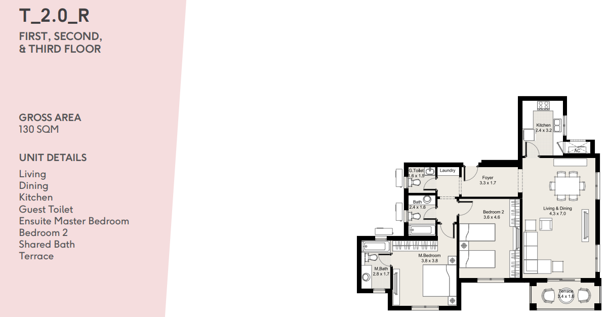Floor plan for apartment at D Parks New Cairo