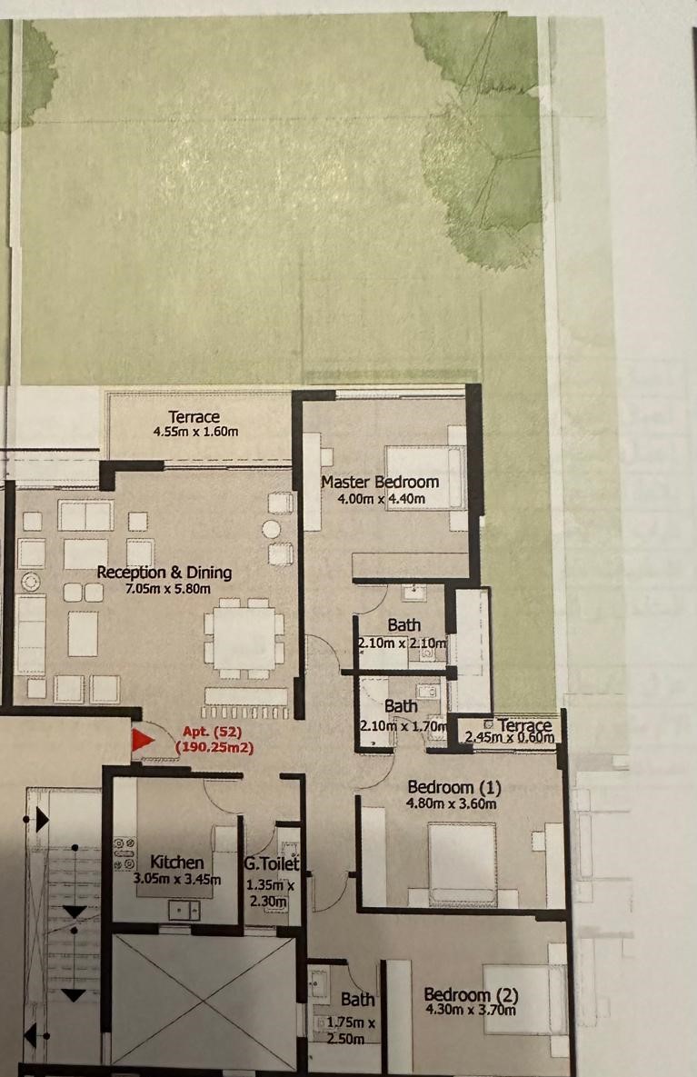 Floor plan for apartment at Capital Gardens