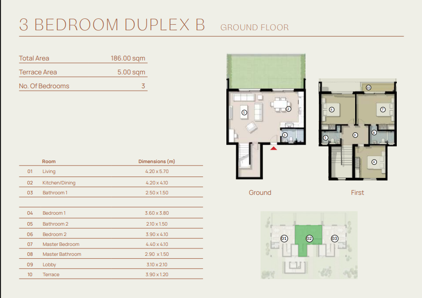 Floor plan for duplex at Silversands