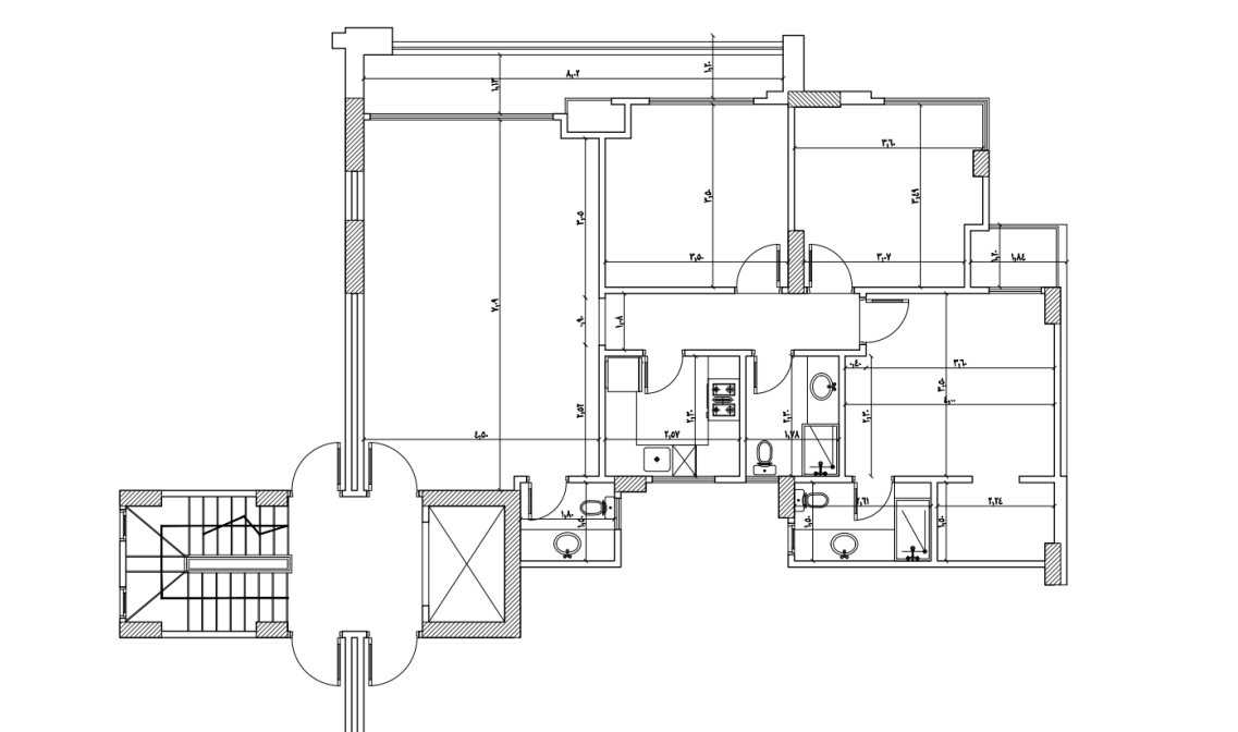 Floor plan for apartment at El Patio 7