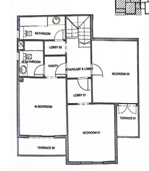 Floor plan for duplex at Aliva Mountain View Mostakbal City
