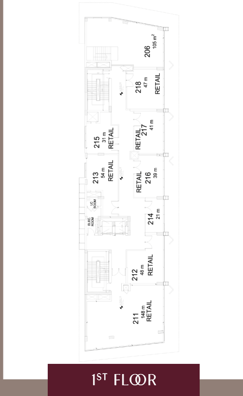 Floor plan for  at City Hall Strip