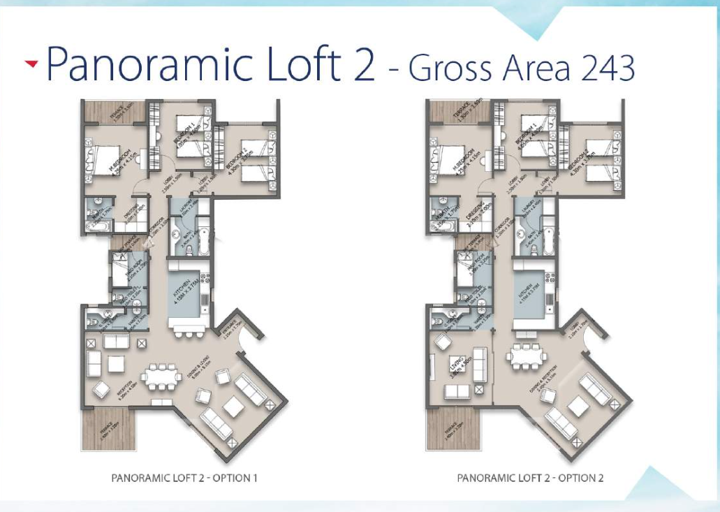 Floor plan for apartment at The Loft