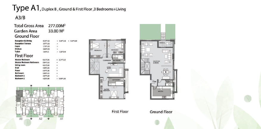 Floor plan for apartment at De Joya 3