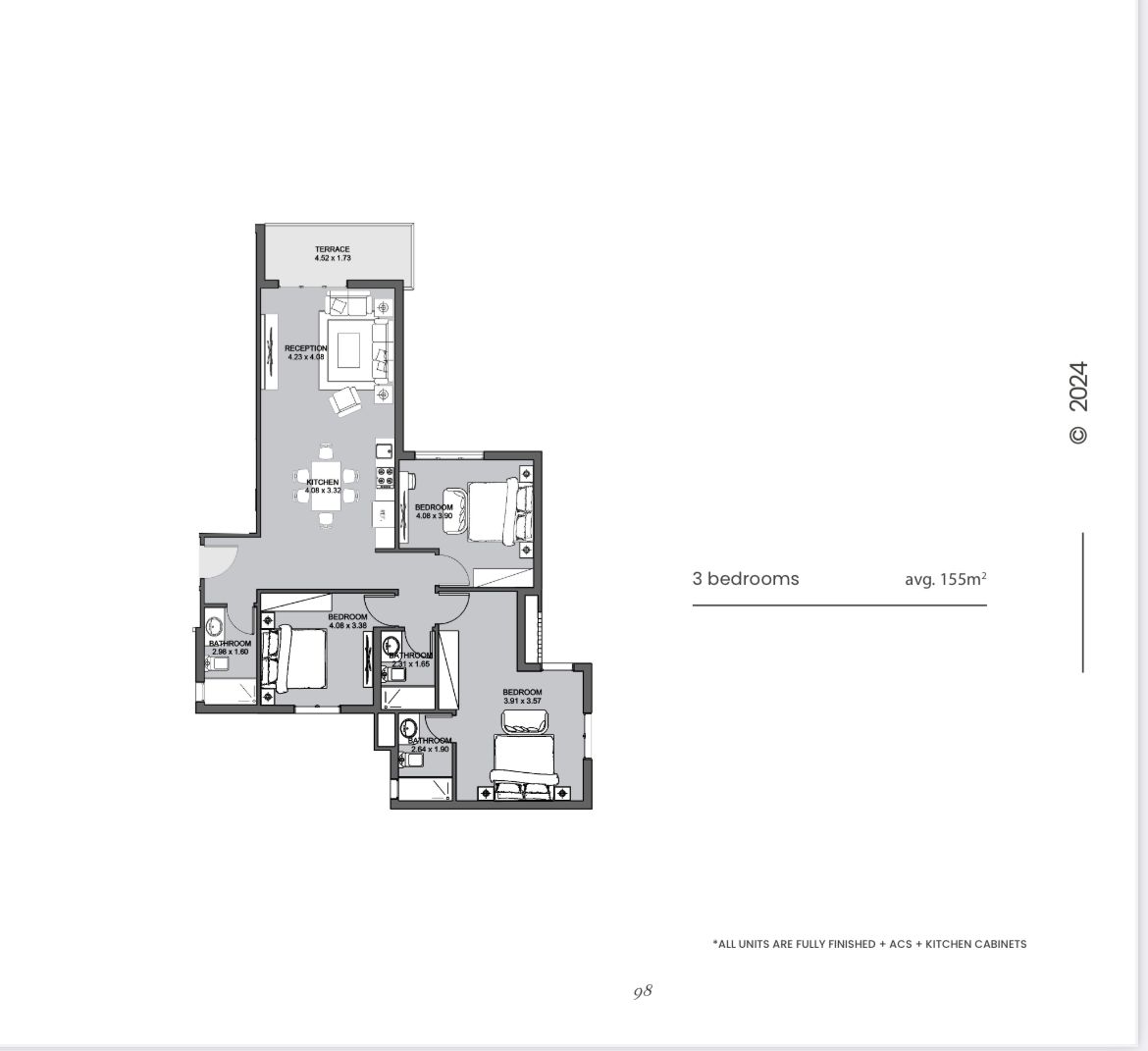 Floor plan for chalet at Direction White - Oyster