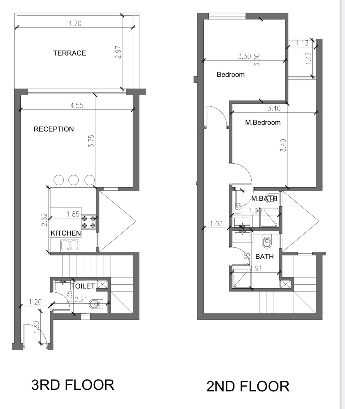 Floor plan for duplex at Cali Coast Ras El Hekma