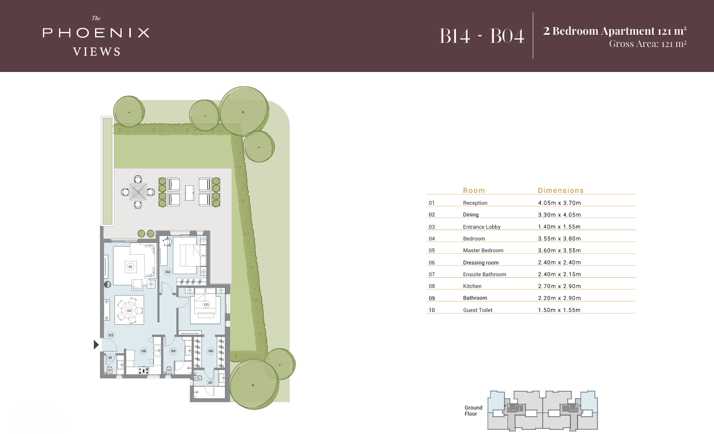 Floor plan for apartment at Swanlake Residences