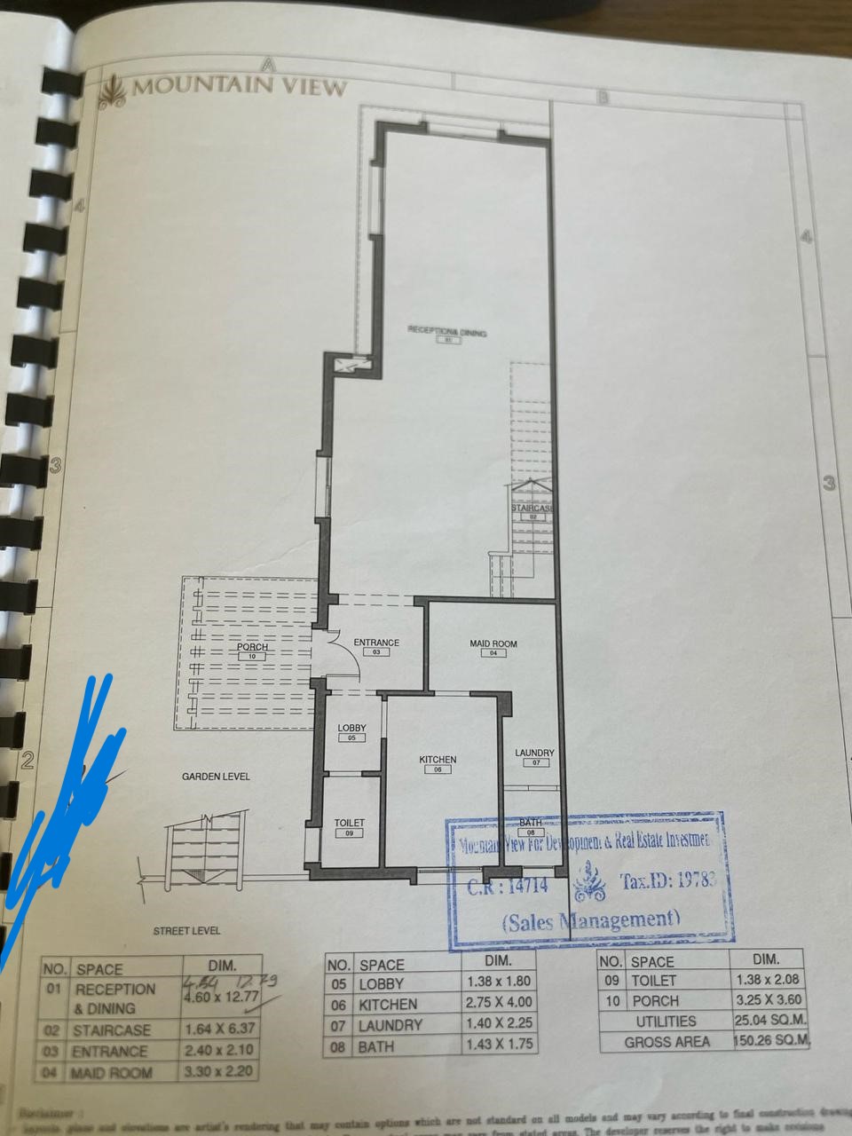 Floor plan for duplex at Mountain View Chillout Park