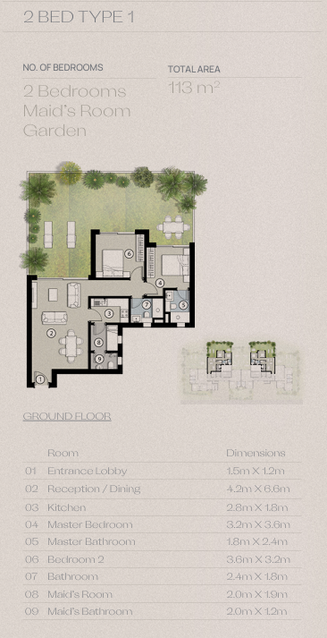 Floor plan for apartment at Silvertown Silversands