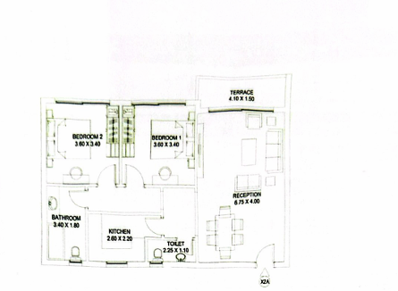 Floor plan for apartment at Taj City