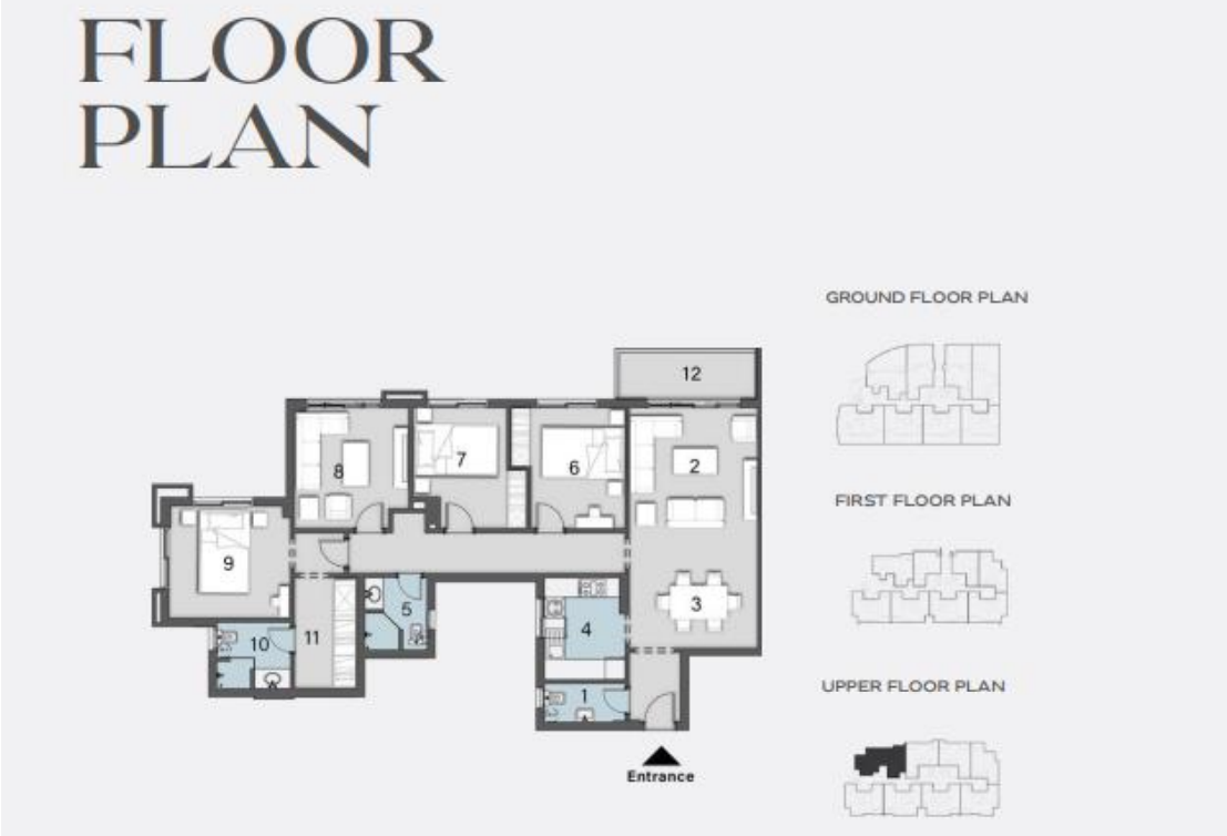 Floor plan for apartment at Avelin