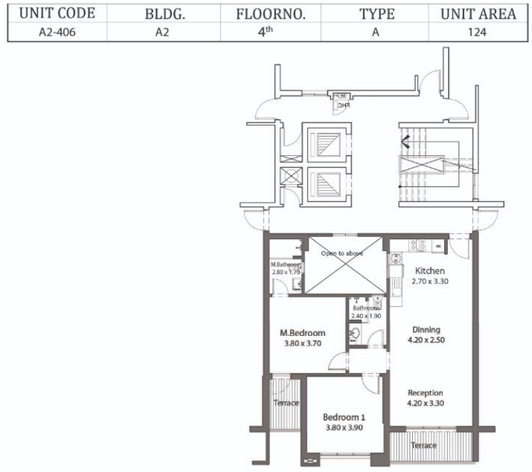 Floor plan for apartment at Avelin