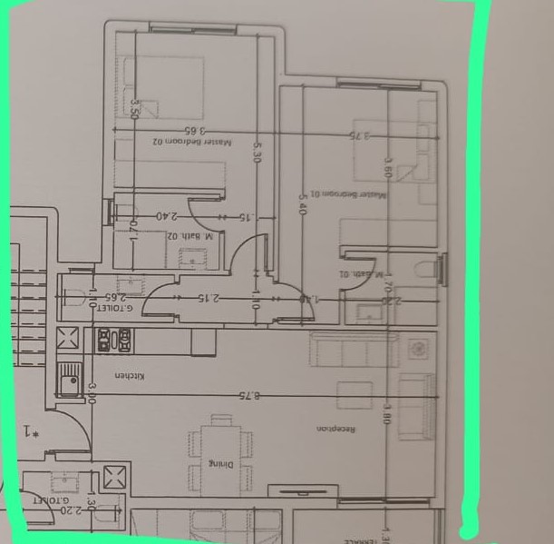 Floor plan for chalet at Hacienda Waters