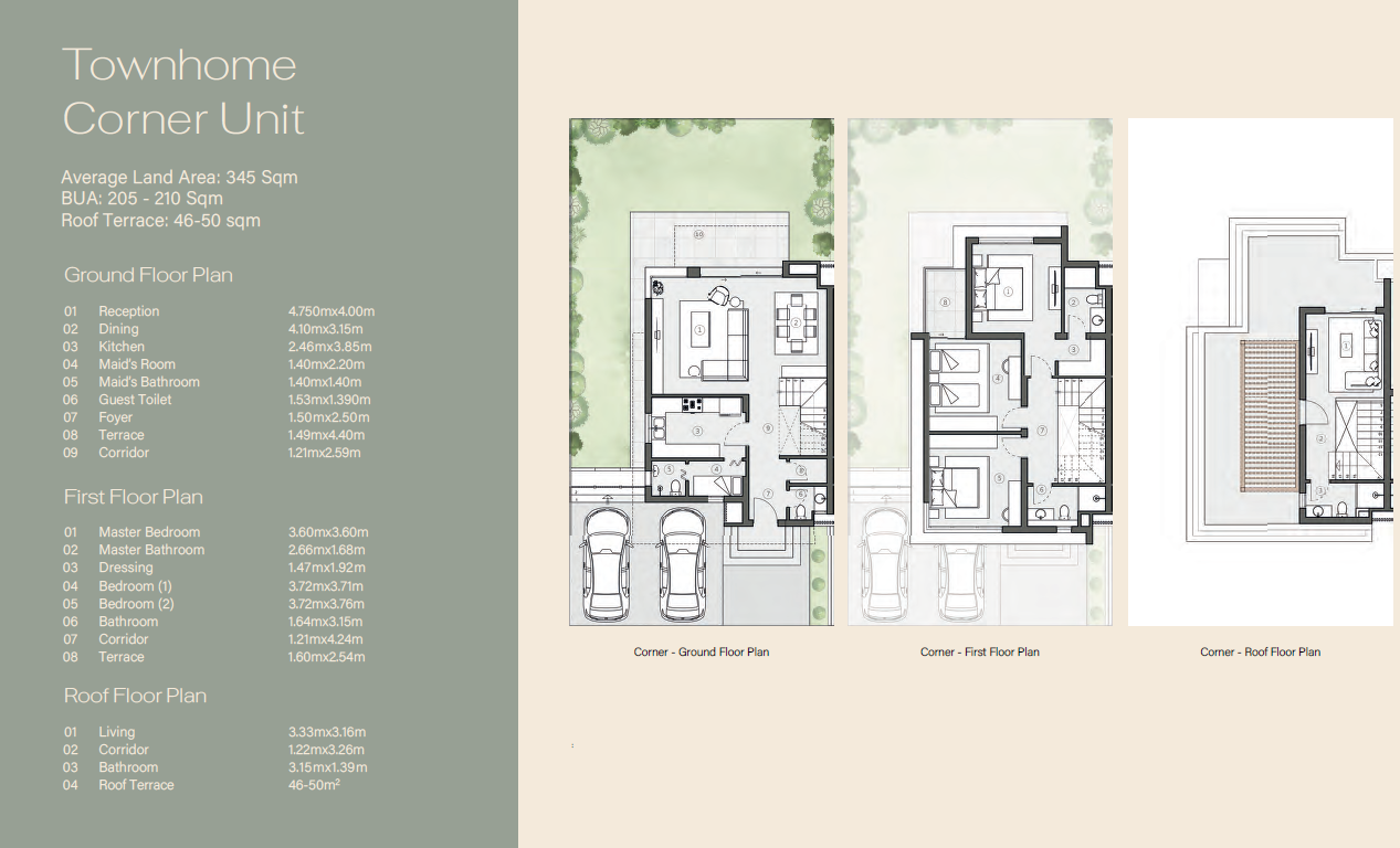 Floor plan for townhouse at Swan Lake West