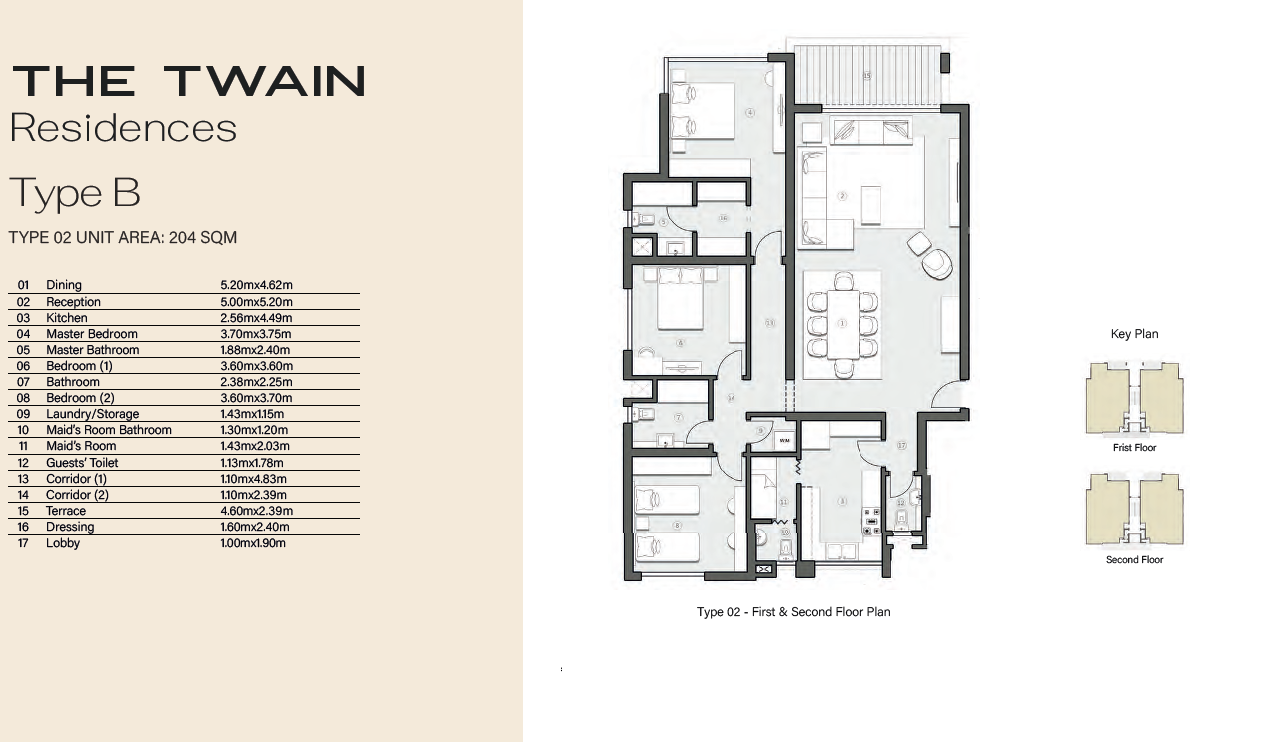 Floor plan for apartment at Swan Lake West