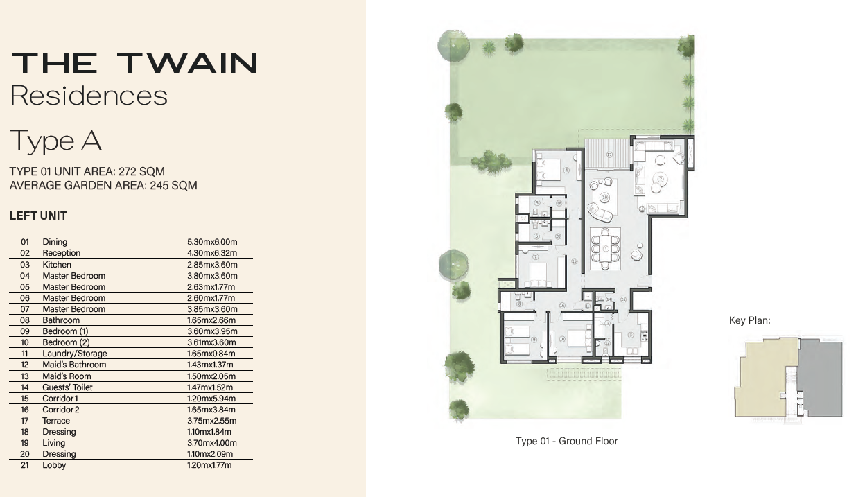 Floor plan for apartment at Swan Lake West