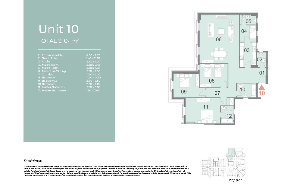 Floor plan for apartment at Il Latini City Edge
