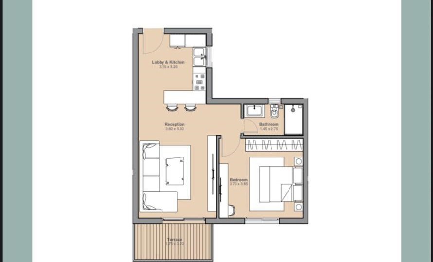 Floor plan for apartment at Ashgar City