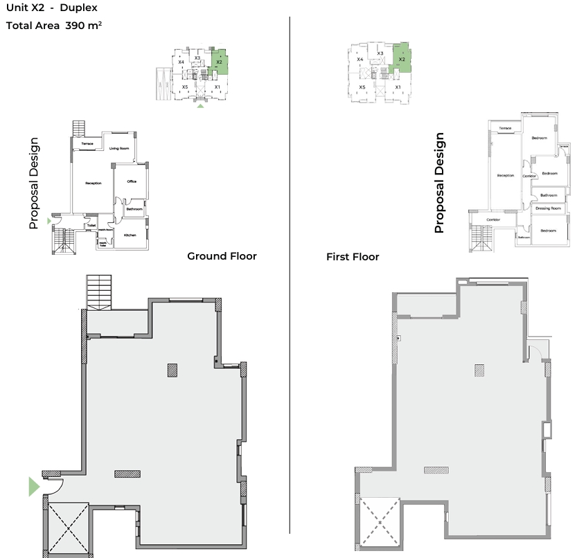 Floor plan for duplex at Capital Heights 1