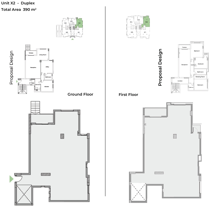 Floor plan for duplex at Capital Heights 1