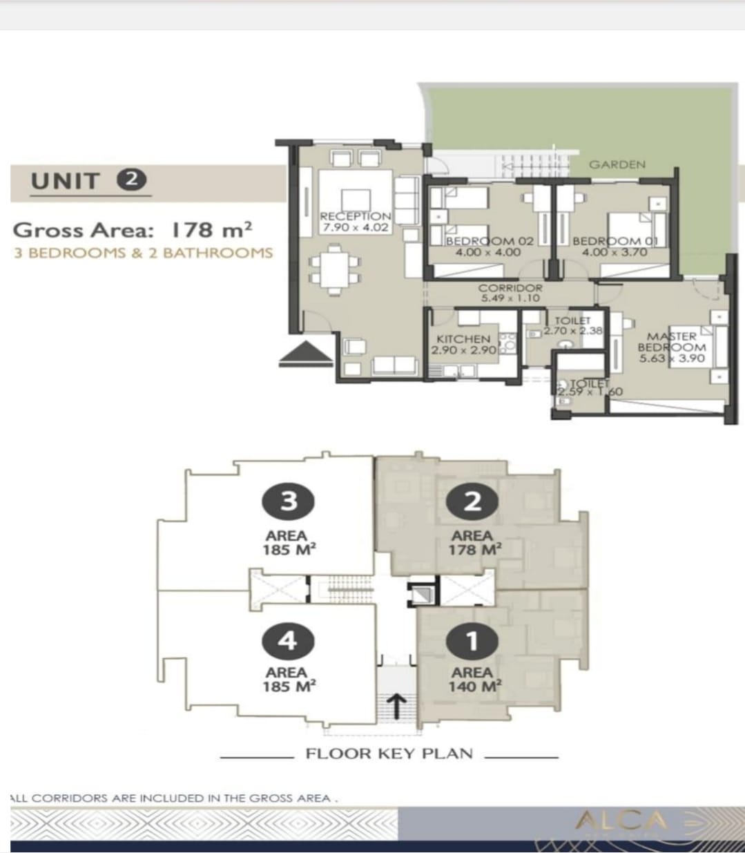 Floor plan for apartment at Alca