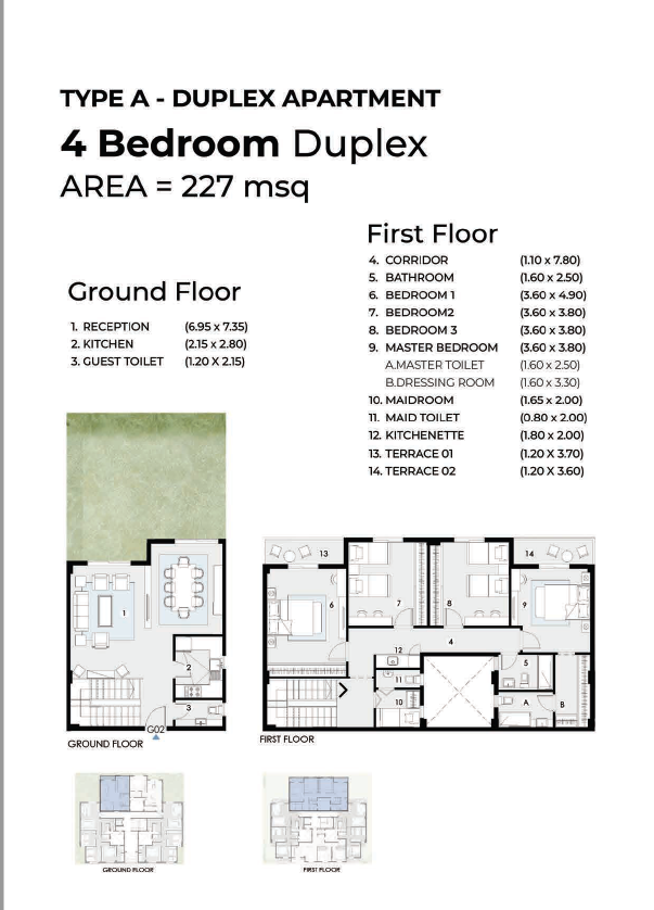 Floor plan for duplex at Home Residence
