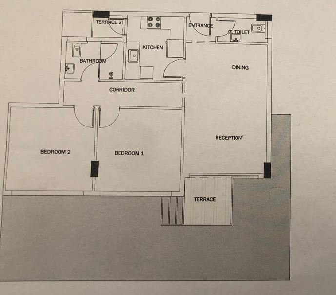 Floor plan for apartment at Leaves