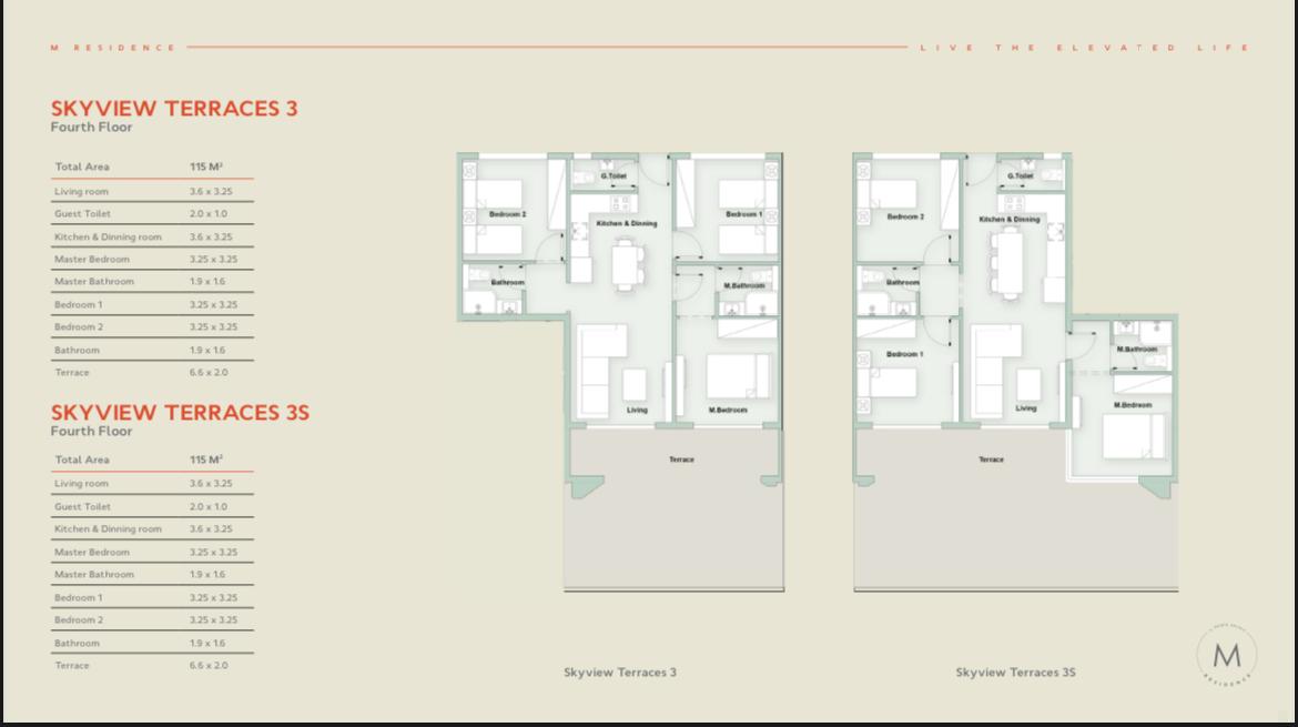 Floor plan for chalet at Il Monte Galala