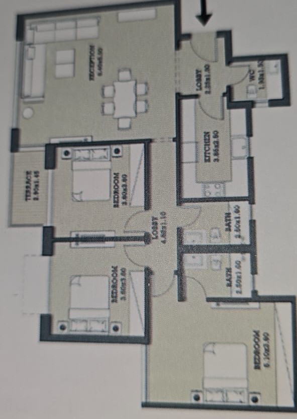 Floor plan for apartment at Orla Residence