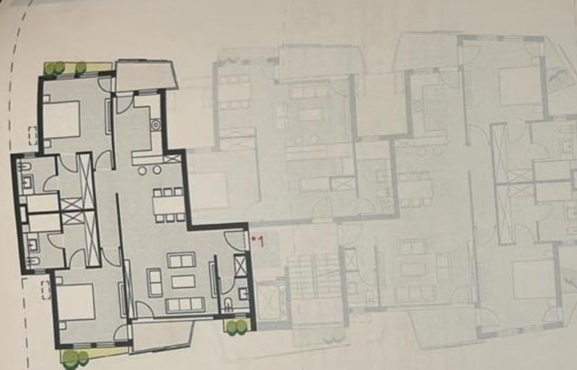Floor plan for apartment at Badya