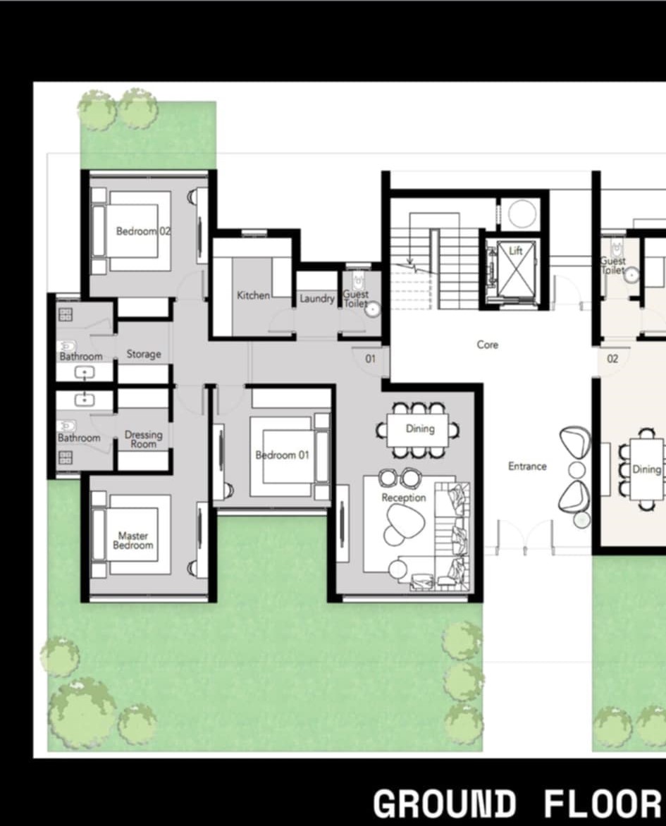Floor plan for apartment at PX