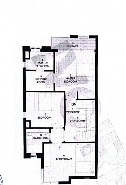 Floor plan for villa at Ivoire West