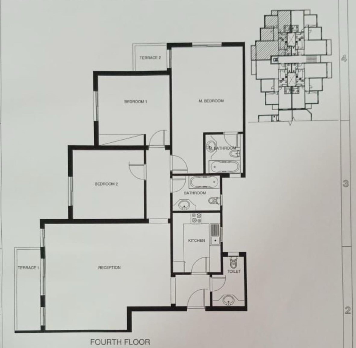Floor plan for apartment at Mountain View ICity New Cairo
