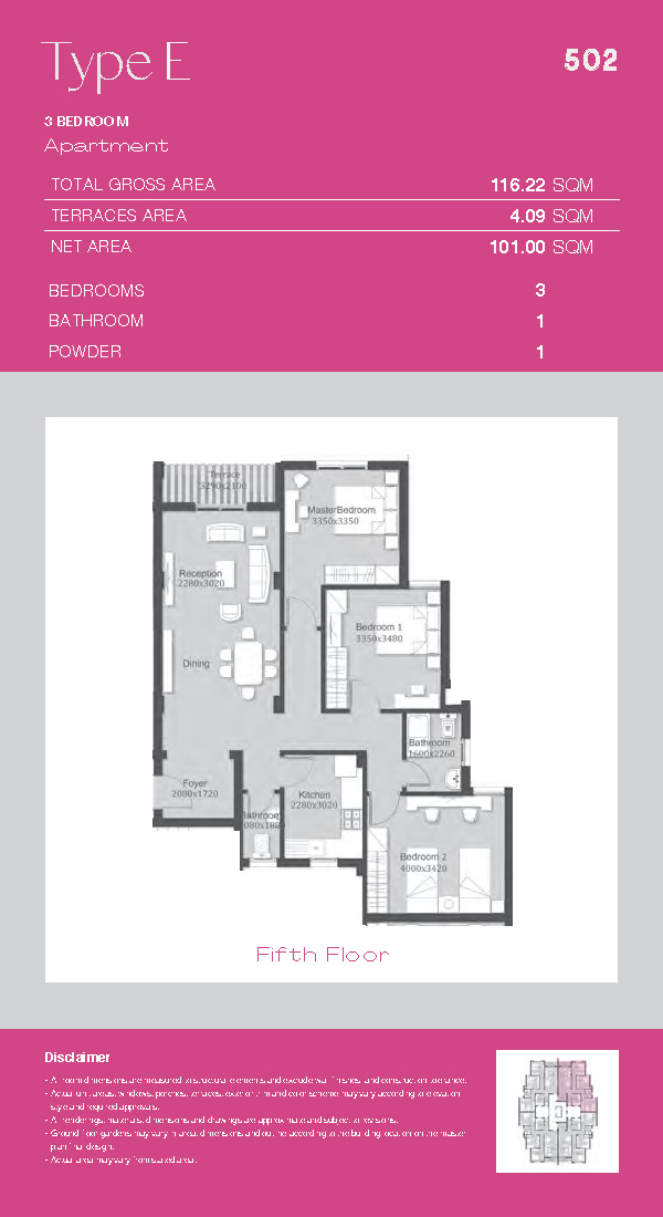 Floor plan for apartment at Ashgar City