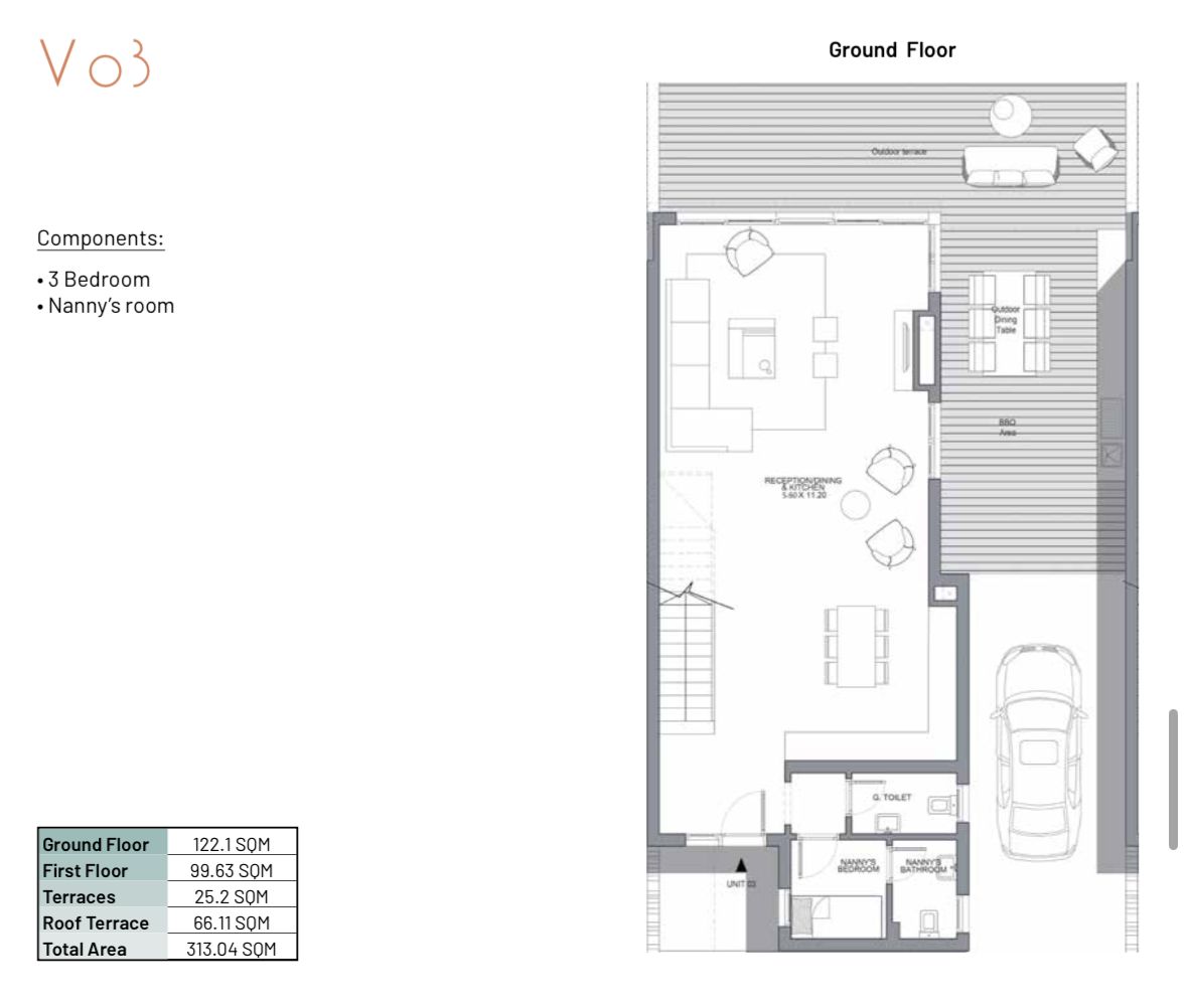 Floor plan for villa at June