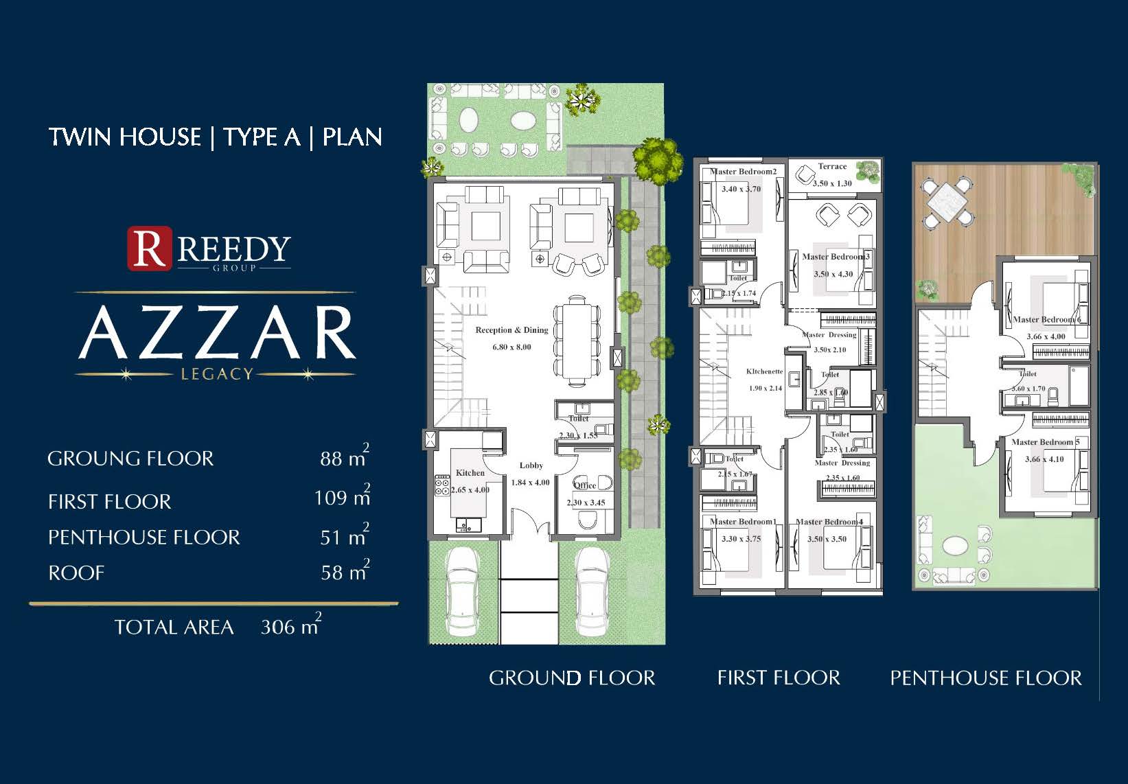 Floor plan for  at Azzar Reedy