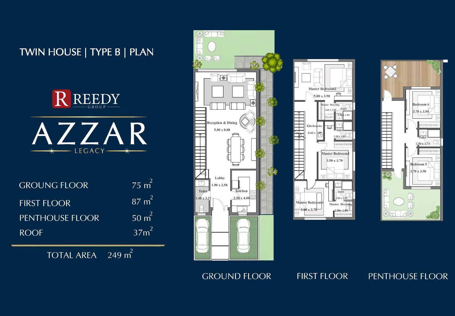 Floor plan for  at Azzar Reedy