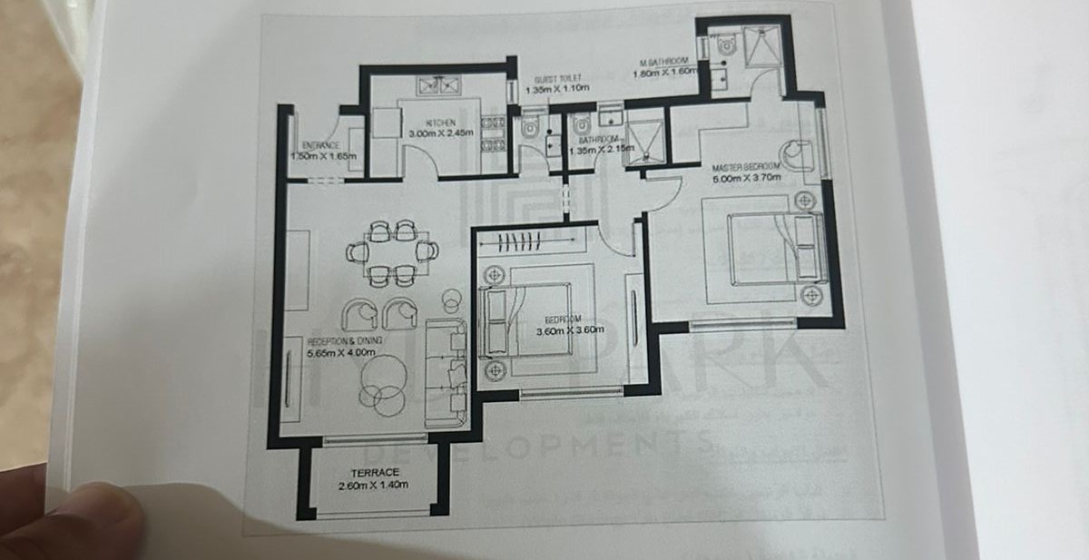 Floor plan for apartment at Garden Lakes